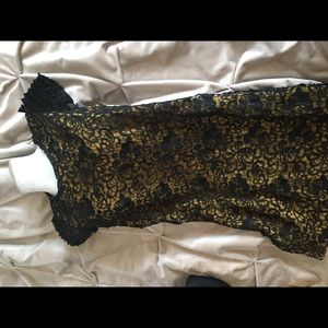 Short Embroidery Double-layer dress